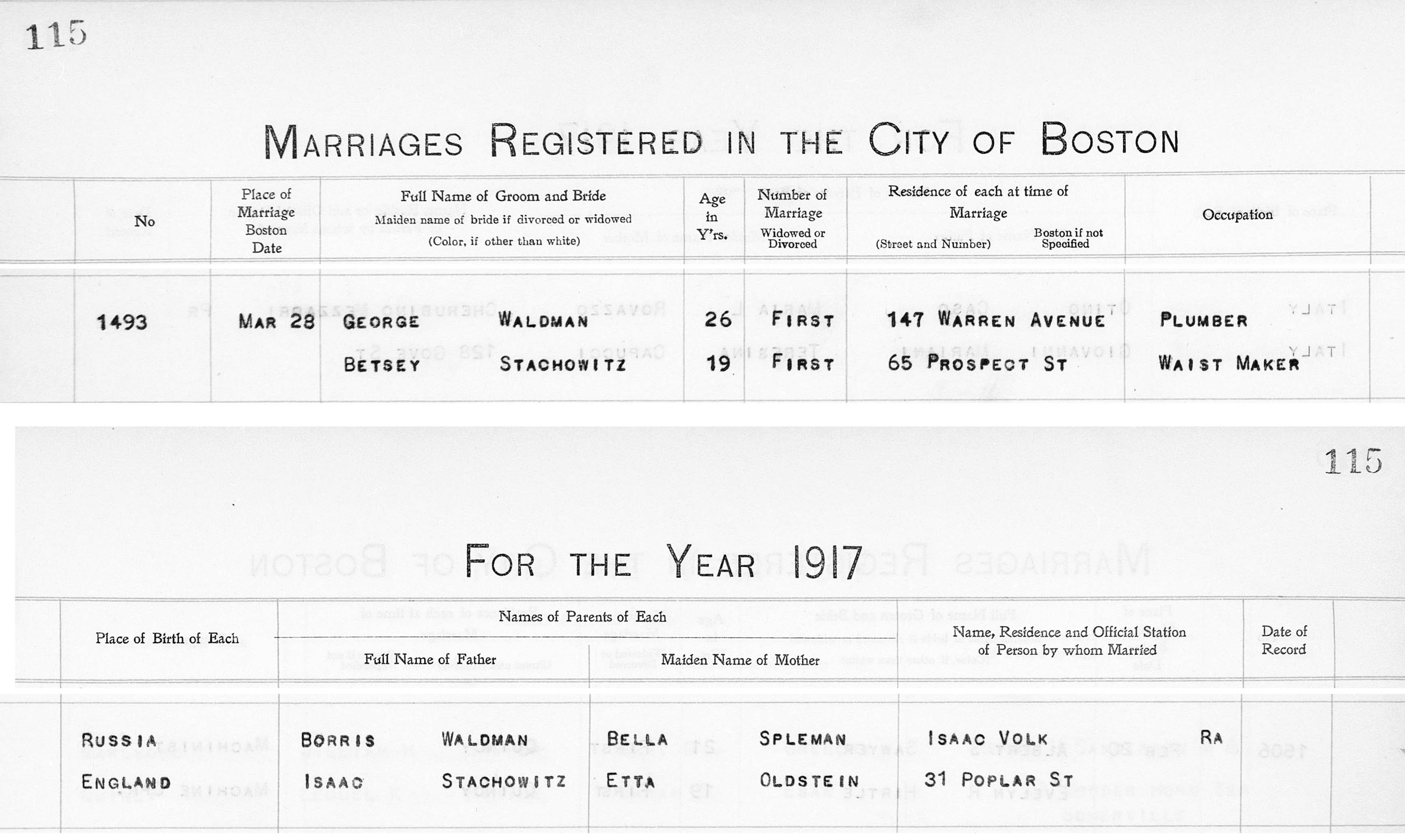 Waldman Family of Paris and Massachusetts